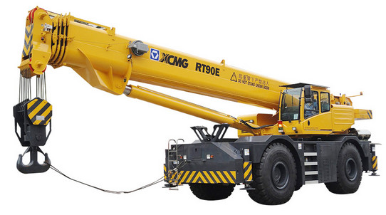 XCMG 90 Ton Boom Truck Crane 4x4 RT90E RT90U Strong Off Road Performance