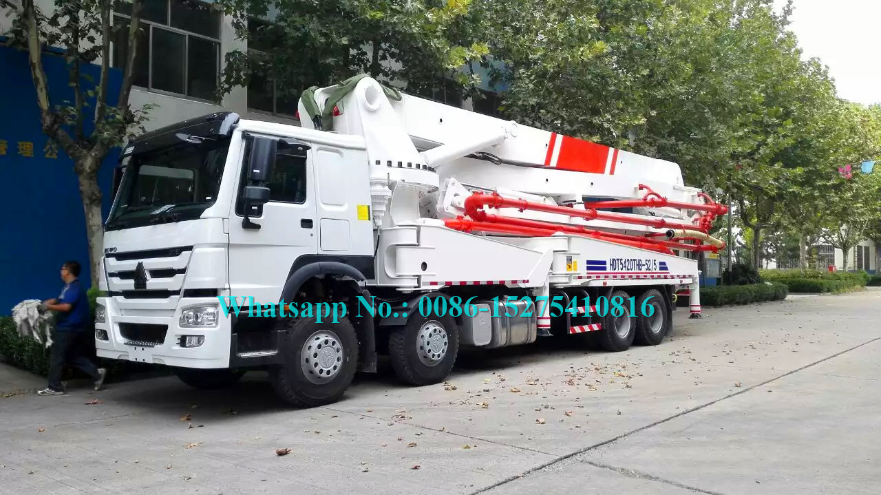 5 Arms Concrete Pumping Machine With Multilingual Man-Machine Interface System