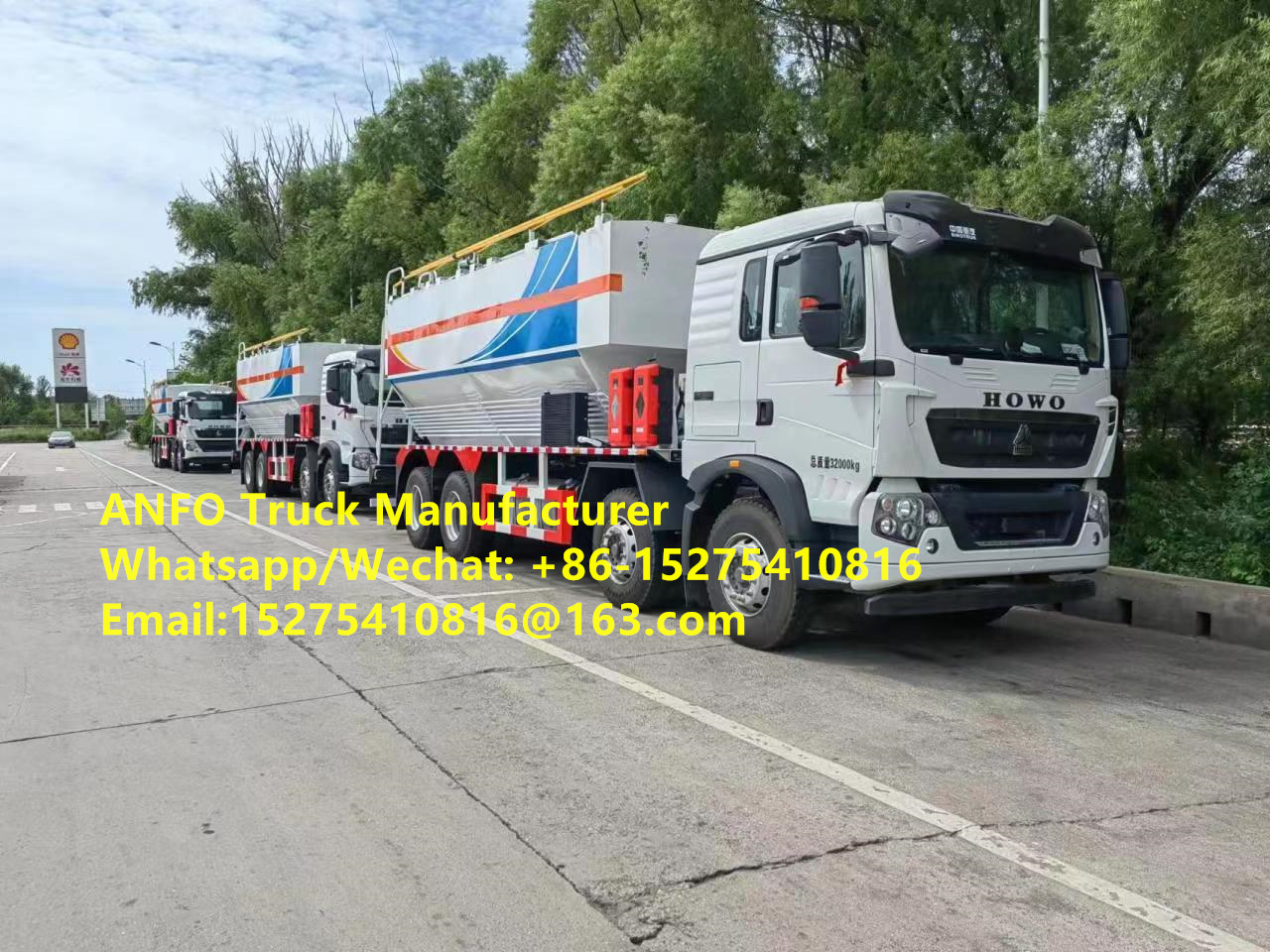 Эрдэнэт Тавантолгой 15T on-site mixing and charging machine ANFO explosive truck Emulsion Blasting mobile explosive Manufacturing Unit Монголын нүүрсний төмрийн уурхайн тэсэлгээний үйлчилгээ MEMU MMU