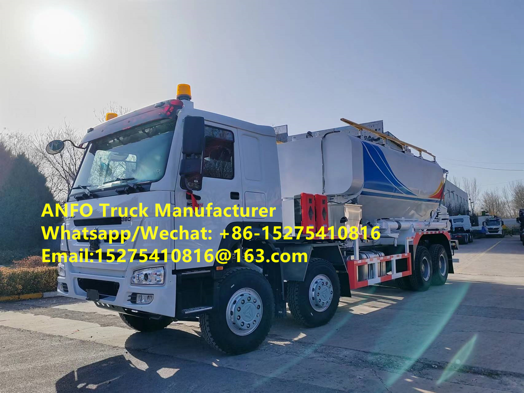 Цоо шинэ Эрдэнэт Тавантолгой 10/15/20/25/30T газар дээр нь холих, цэнэглэх машин ANFO тэсрэх бодис агуулсан ачааны машин Эмульс Монголын нүүрсний төмрийн хүдрийн уурхайн тэсэлгээний үйлчилгээ MMU