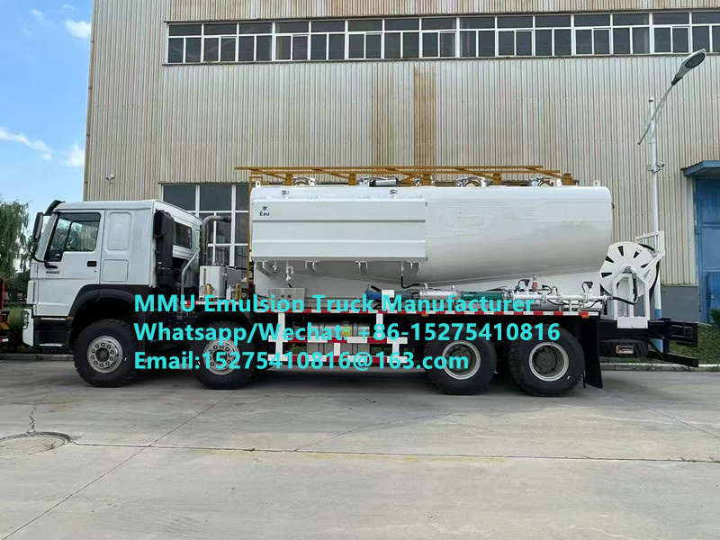 HOWO 20/25/30TON MIXING AND CHARGING EMULSION BULK EXPLOSIVES TRUCK VEHICLE FOR WET OR DRY BLASTHOLES DELIVERING HIGH VOLUMES OF EMULSION-BASED EXPLOSIVES EFFICIENTLY AND SAFELY