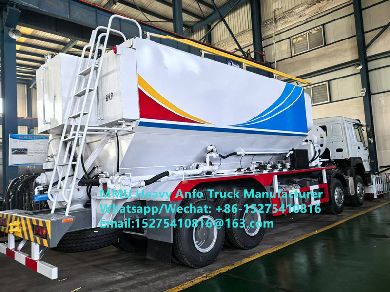 Cheap Price mixing and charging multi-functional heavy ammonium oil explosives Truck 15/20/25Ton Heavy Emulsion ANFO Truck Russia/Kazakhstan/Uzbekistan/Indonesia/Guinea Mining Blasting Service