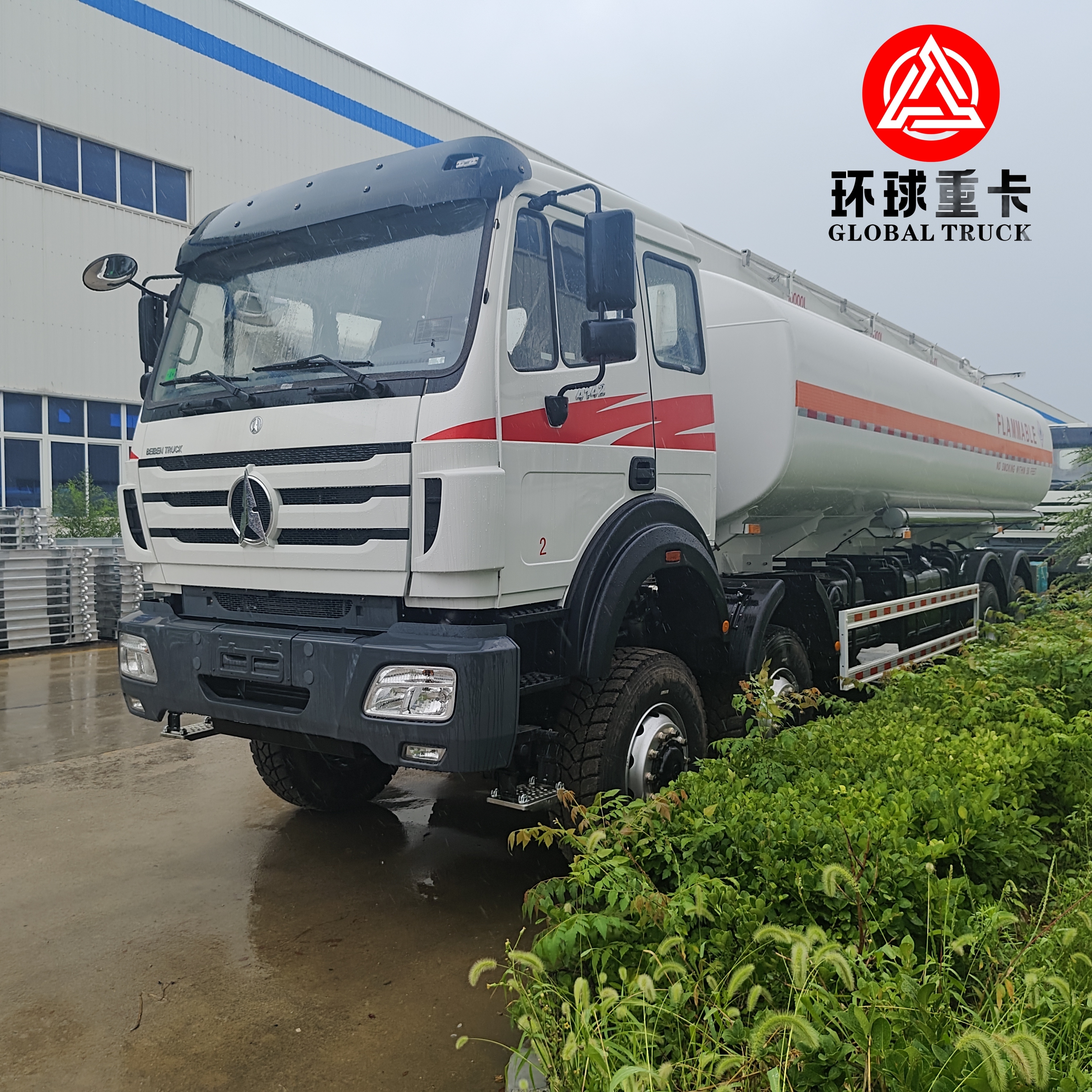 Beiben 8x8 35,000L Heavy Duty Off-Road Fuel Tanker Truck for Congo Mining