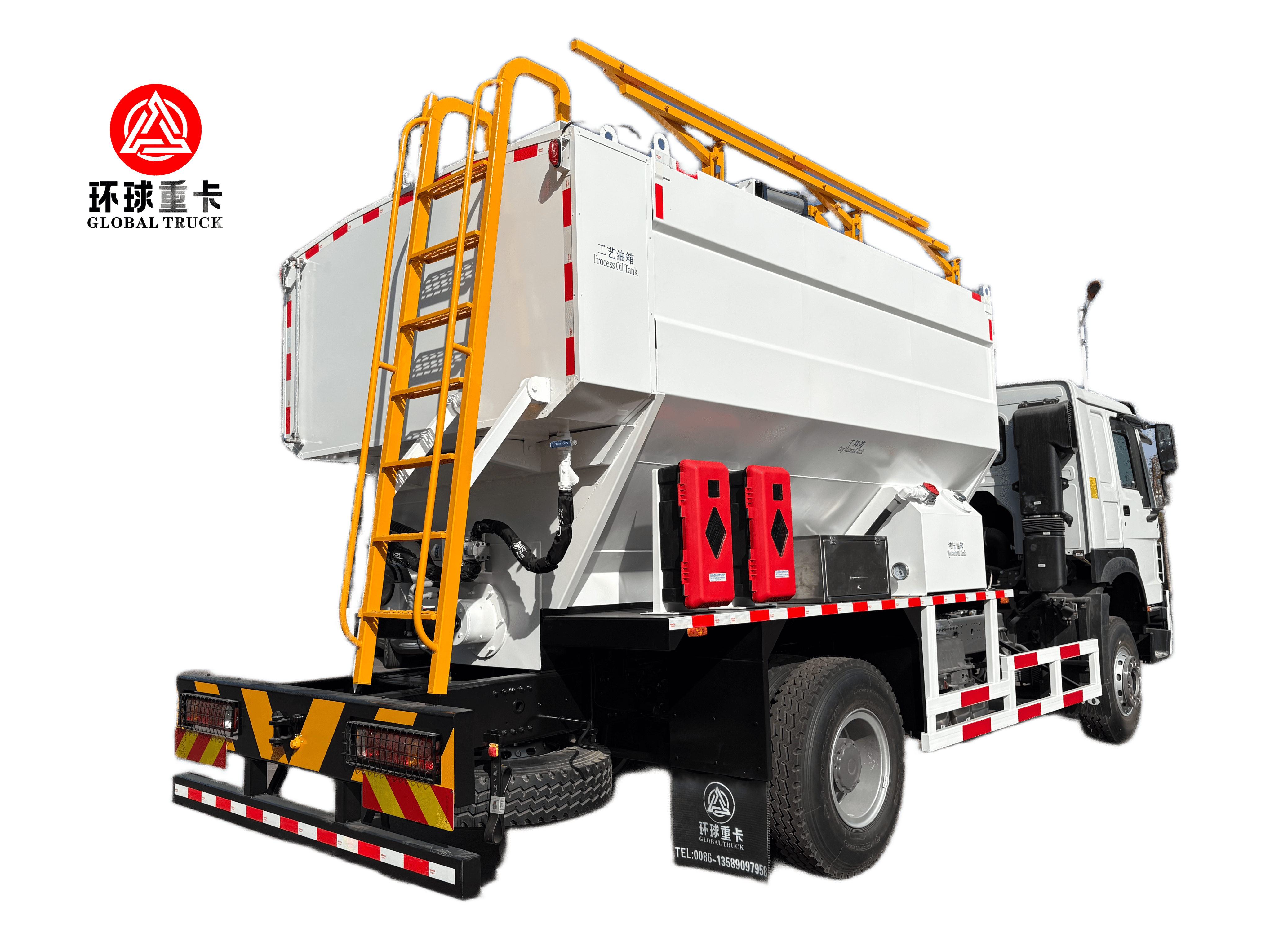 New 6×4 Bulk Emulsion Explosive Mixing and Charging Truck with 8–23 m Telescopic Hose Arm and 0-300 kg/min Charging Efficiency for Mining Blasting