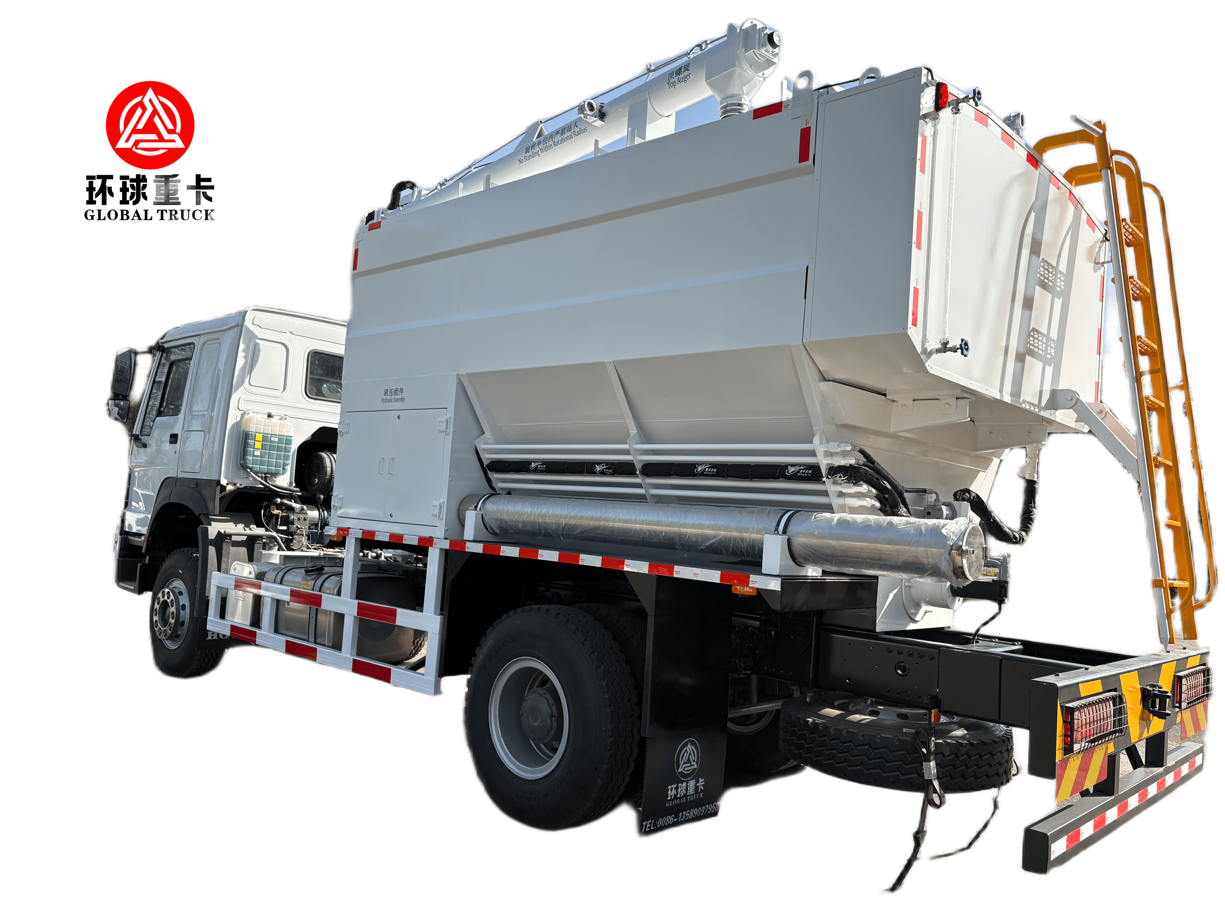 New 20m³ Bulk Emulsion Explosive Mixing and Charging Truck with 350 HP Diesel Engine and 300 kg/min Charging Efficiency for Mining Blasting