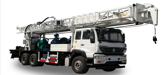 BZCY600CWY Truck Mounted Drilling Rig 8×4 Chassis Of Brand SINOTRUK