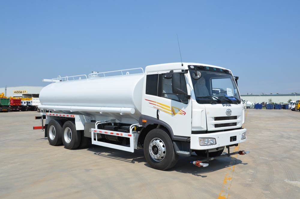 JIEFANG FAW J5M 6*4 Diesel Water Tanker Truck Euro 2 Volume 10001 - 15000L
