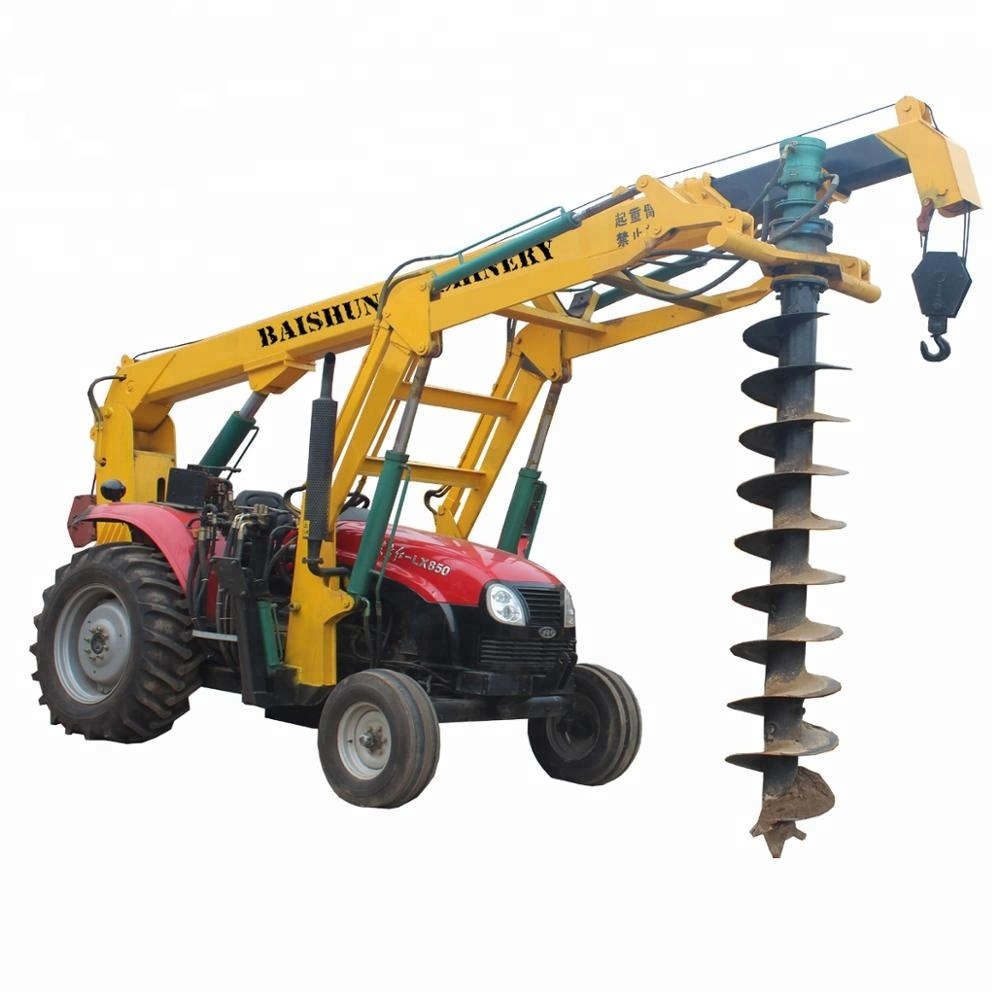 Hydrualic Auger Crane Pile Drive Tractor Mounted Hammer Piling Machine 100HP