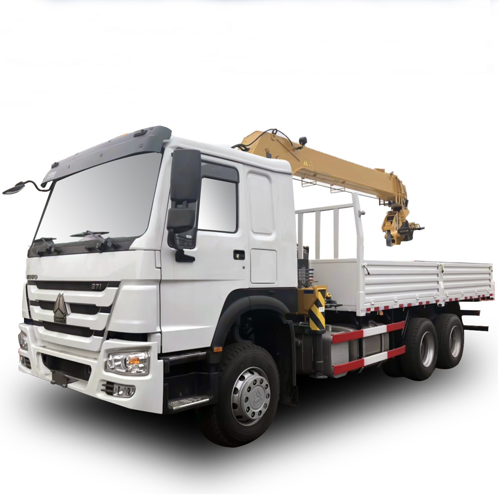 Howo Sino 6x4 Cargo Crane Truck / 10 Ton  Telescopic Boom Truck Mounted Crane