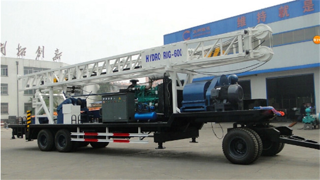 24 T 380V BZT600 Water Well Drilling Machine / Rotary Drilling Rig