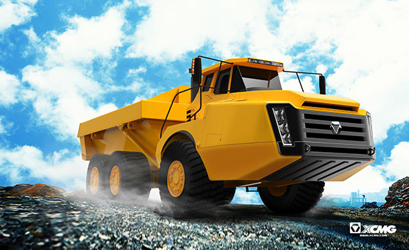 Yellow Official DAM35U Underground Articulated Dump Truck XCMG 4×2 Diesel 32000kg