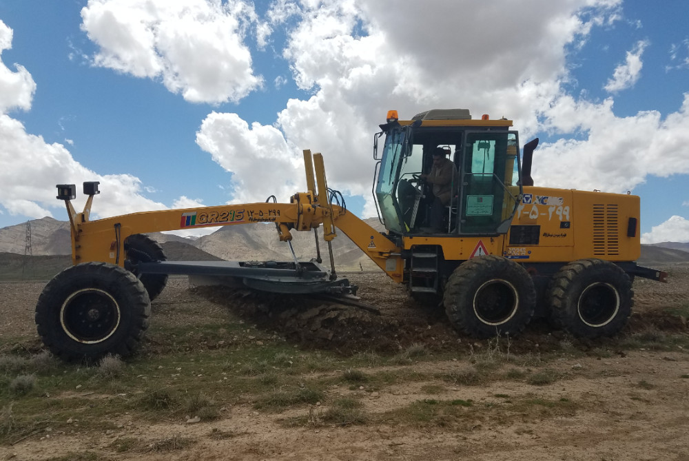 GR215 Road Construction Machinery Cummins Engine / Yellow XCMG 215hp Motor Grader