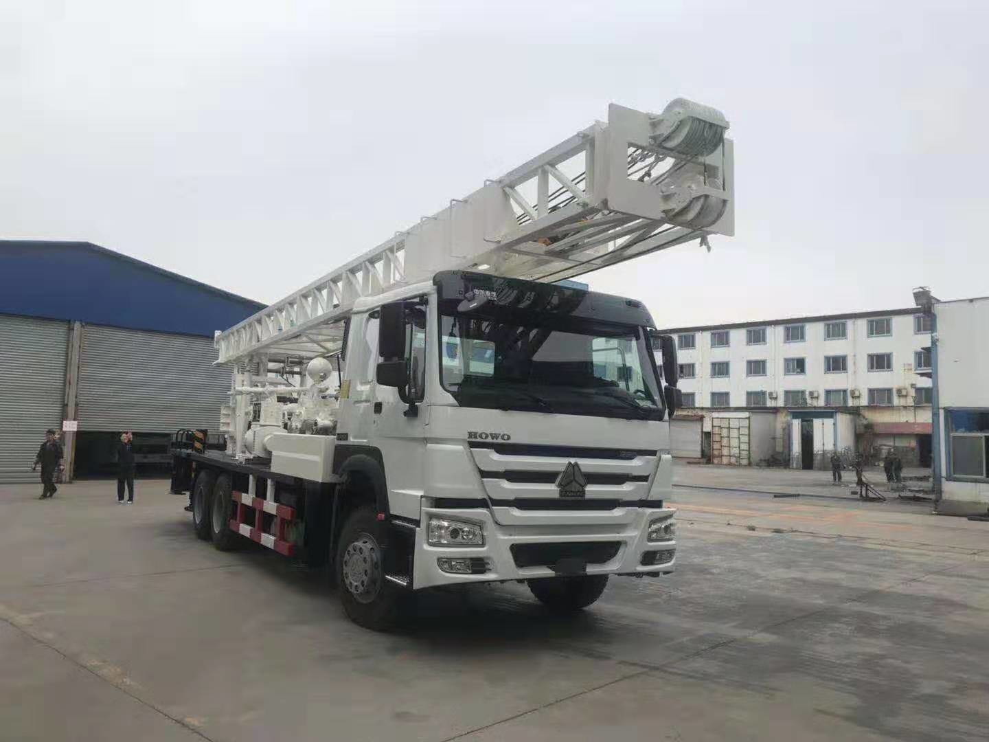 400m 6x4 371HP Euro 2 Truck Mounted Drill Rig With Sinotruk Chassis