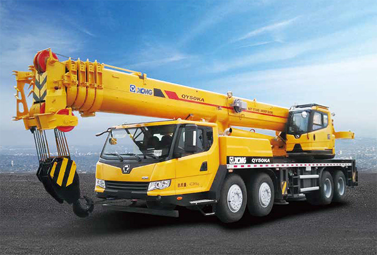 XCMG QY50KA 50 Ton Hydraulic Rc Mobile Truck With Crane 58.1m Travel Speed 85km/h