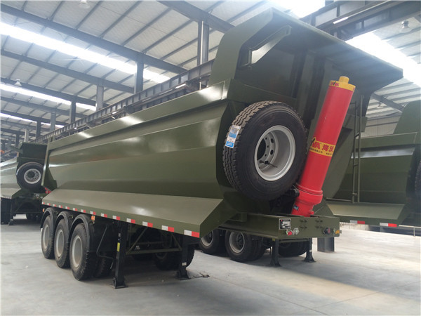 Mechanical Suspension 60T Heavy Duty 500MM Dump Semi Trailers