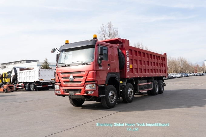 HOWO-7 8×4 Dump Truck in operation