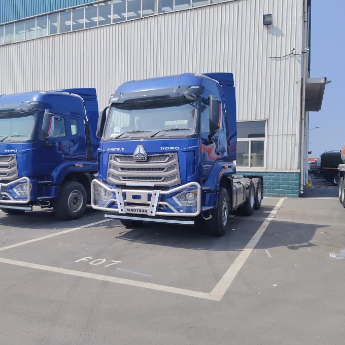 HOWO NX 6×4 Tractor Truck front view showing heavy-duty design and cabin features